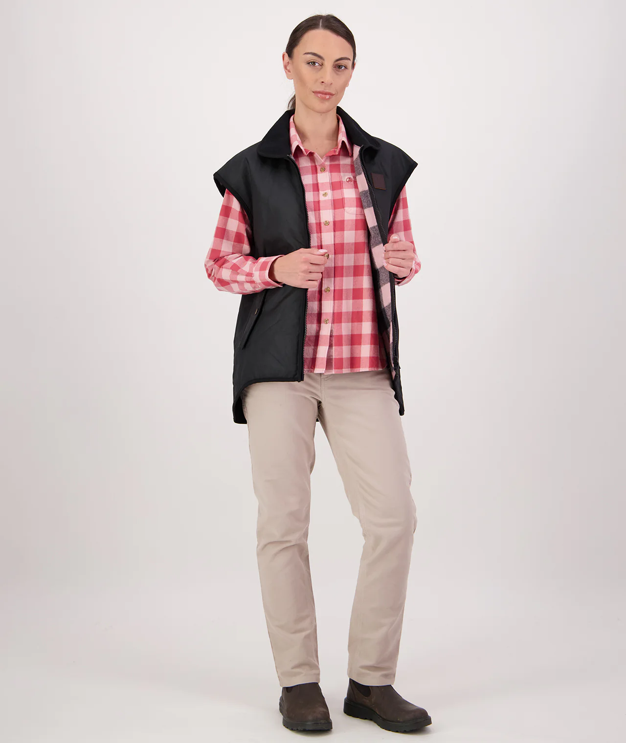 Women's Foxton Oilskin Vest - Image 8