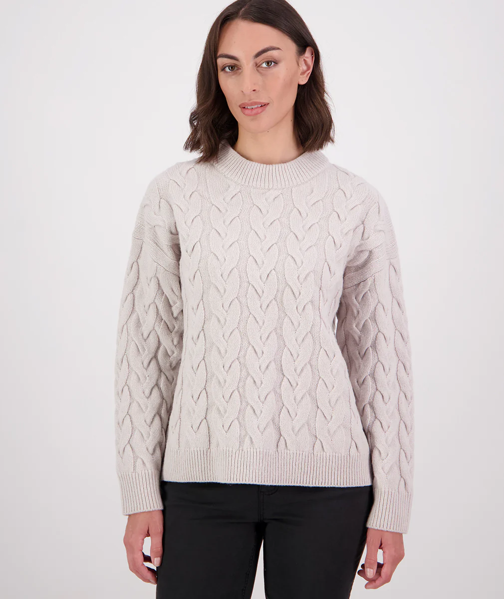 Women's Kinsley Cable Knit Crew - Image 3