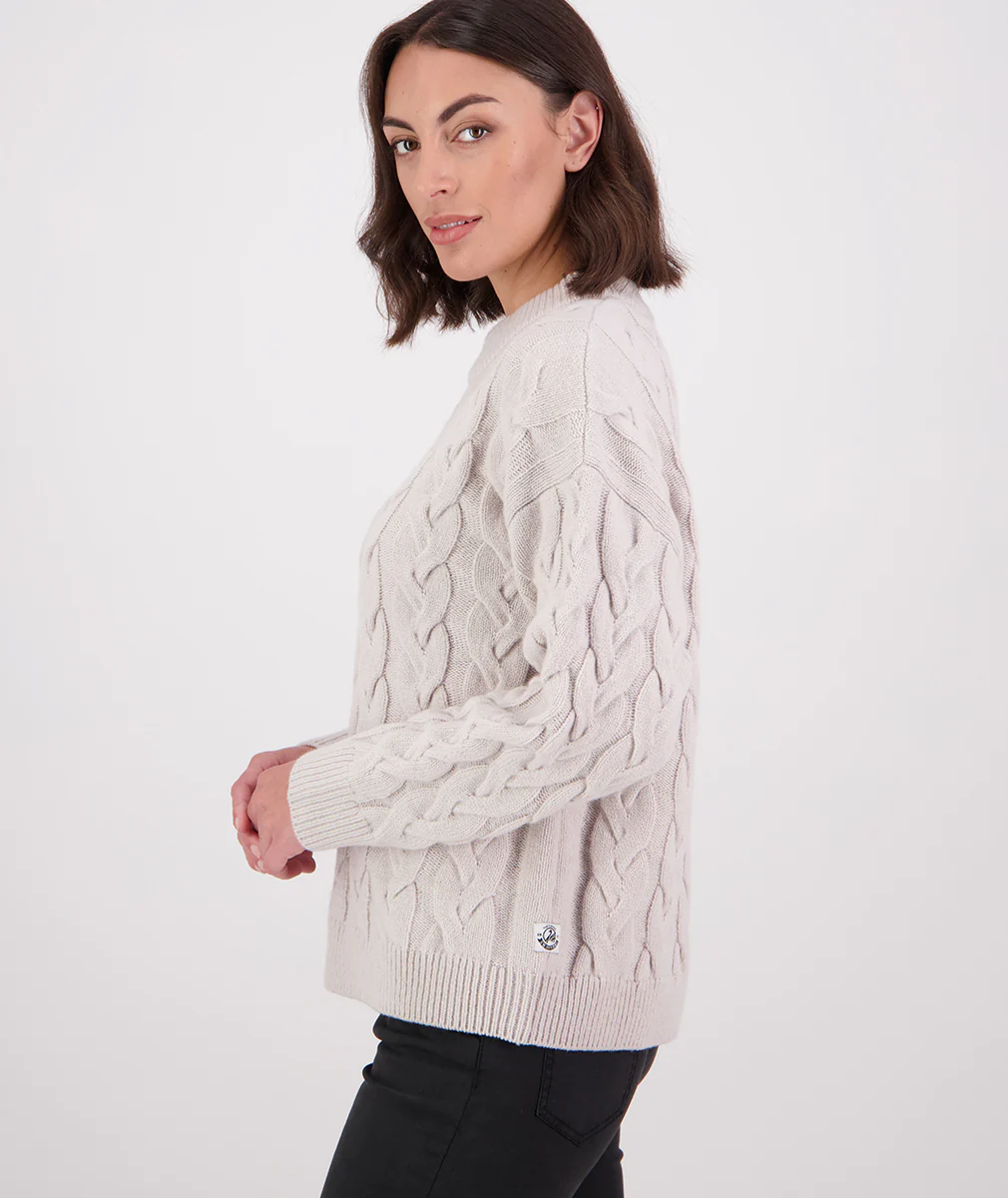 Women's Kinsley Cable Knit Crew - Image 4
