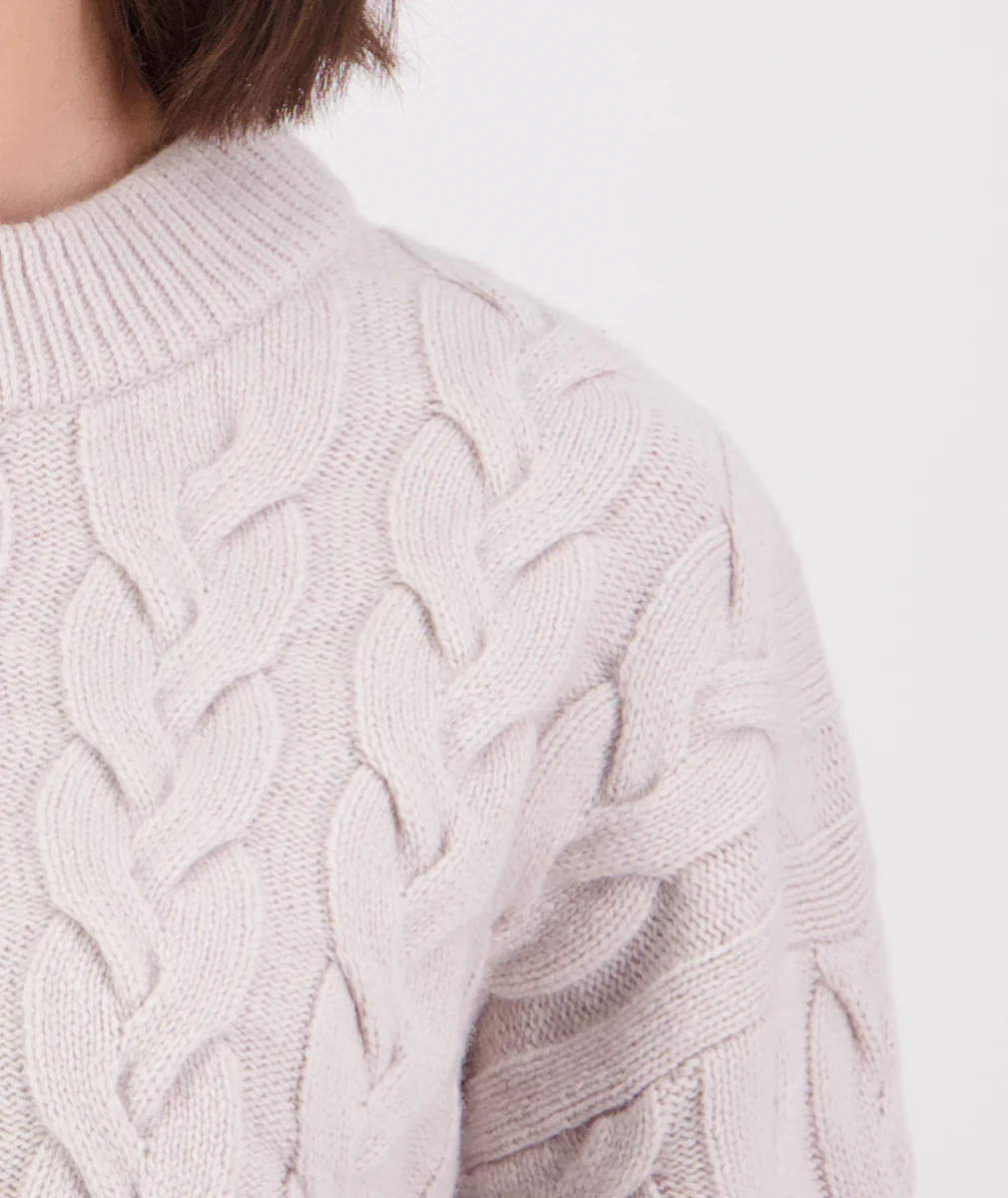 Women's Kinsley Cable Knit Crew - Image 6
