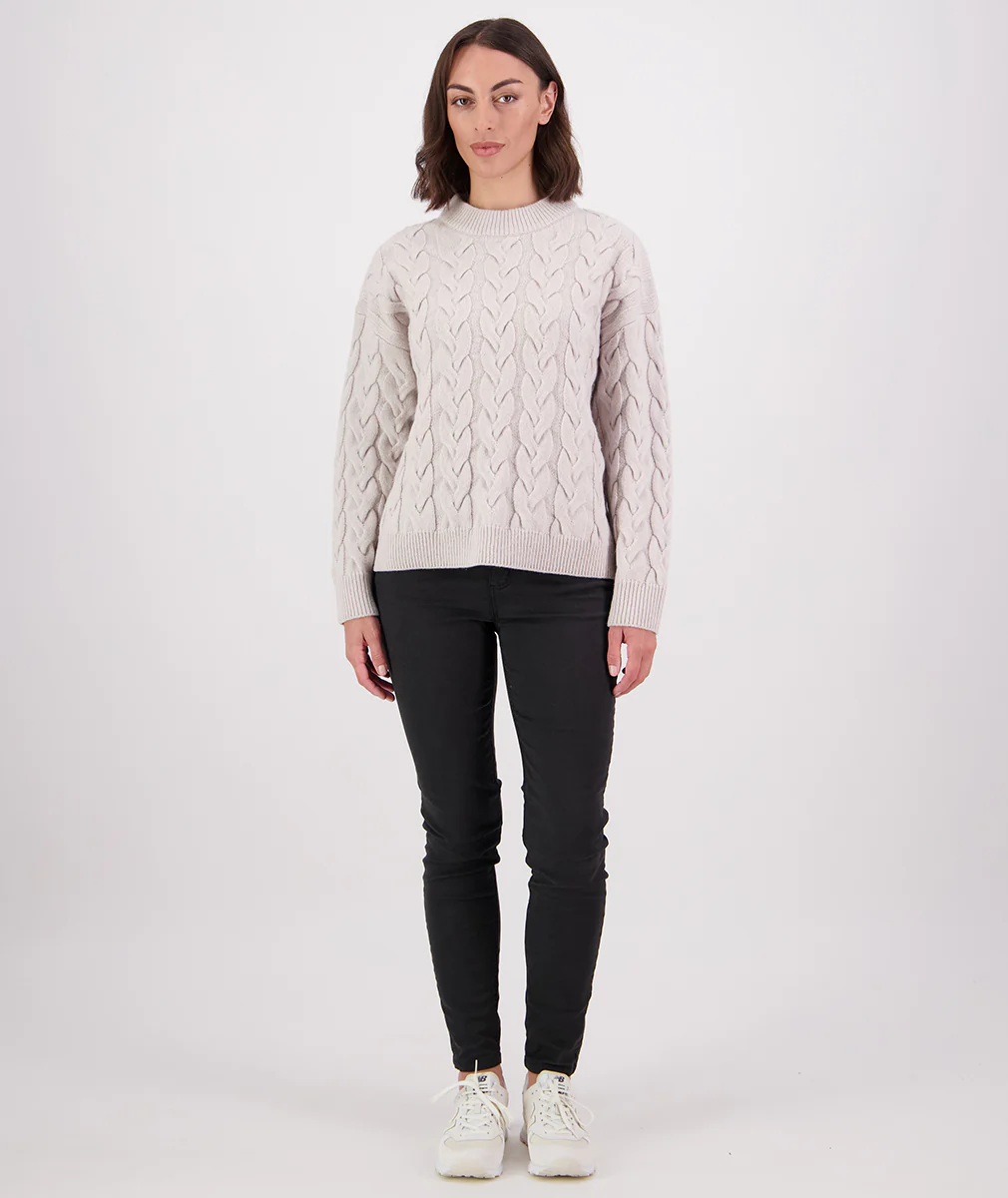 Women's Kinsley Cable Knit Crew - Image 7