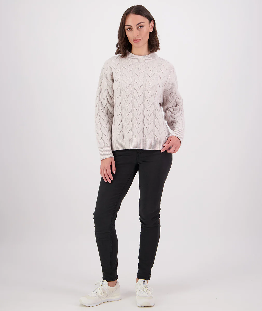 Women's Kinsley Cable Knit Crew - Image 8