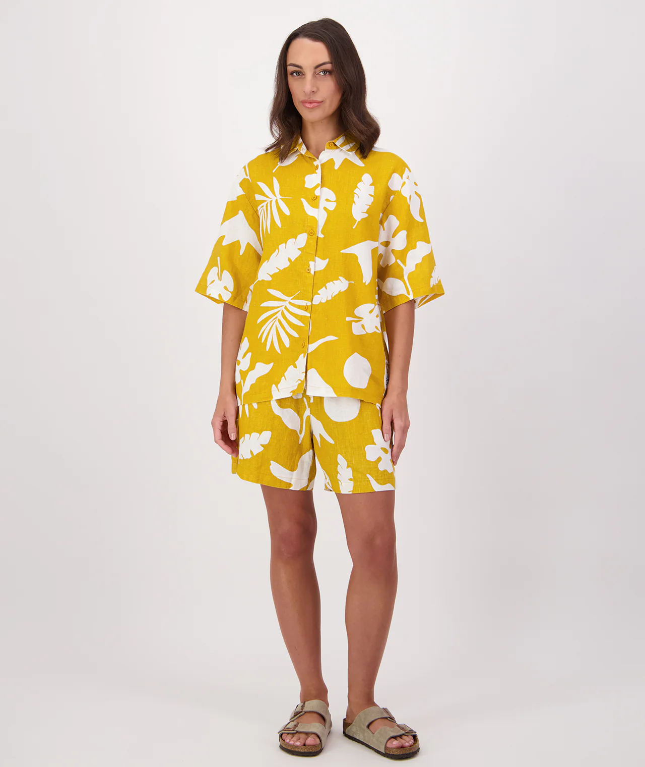 Women's Leafage Linen Short - Image 3