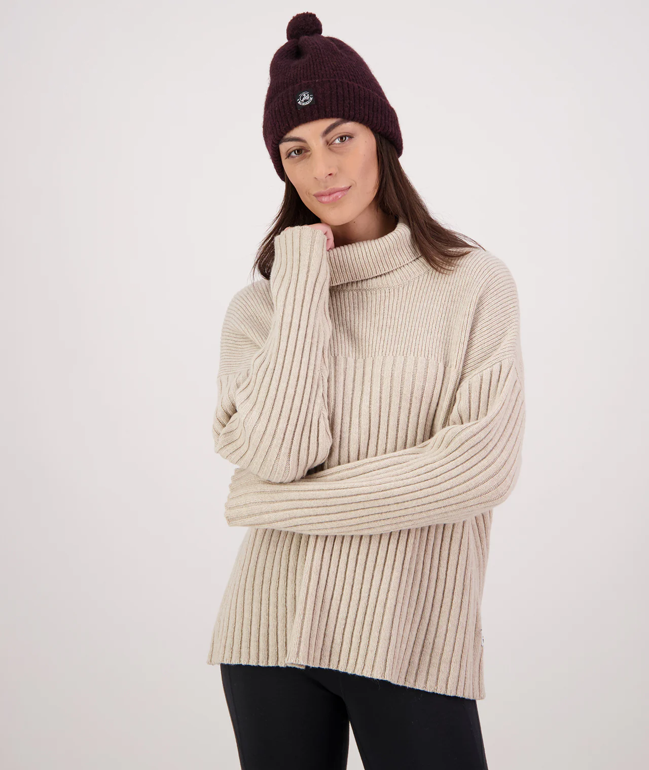 Women's Lillian Rib Roll Neck