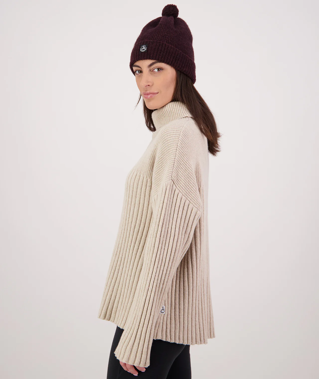 Women's Lillian Rib Roll Neck - Image 3