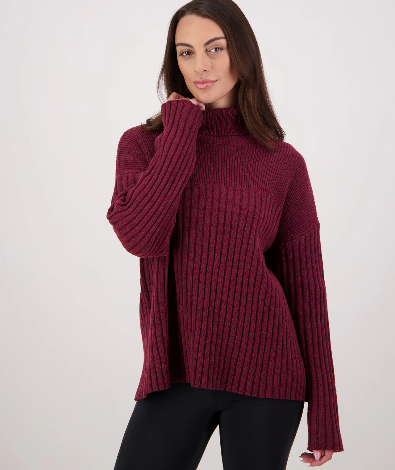 Women's Lillian Rib Roll Neck