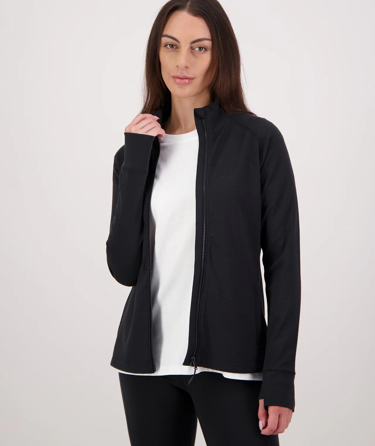 Women's Merino Fusion Zip Up Top - Image 3