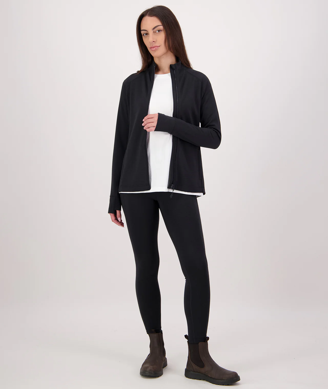 Women's Merino Fusion Zip Up Top - Image 7