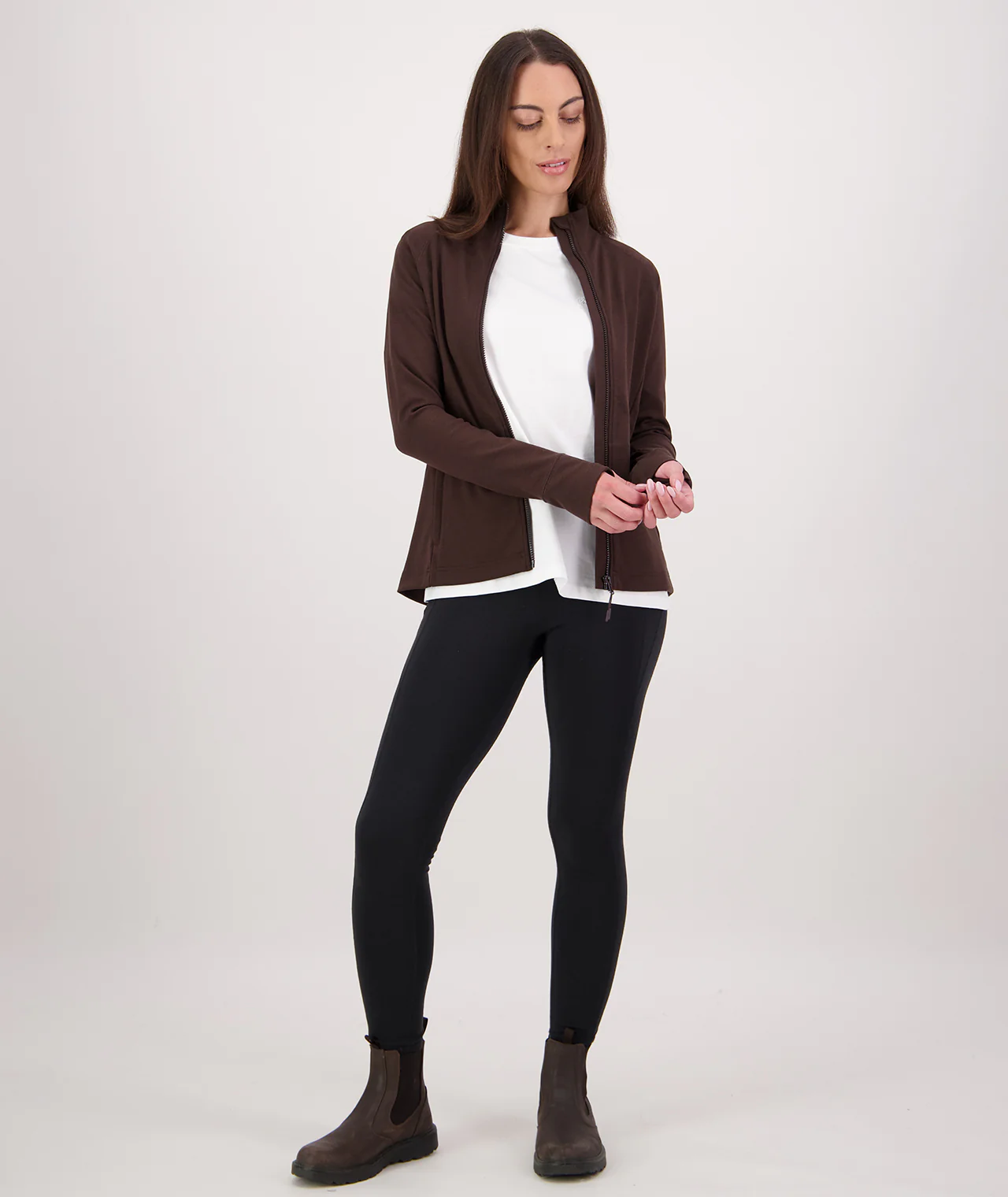 Women's Merino Fusion Zip Up Top - Image 6