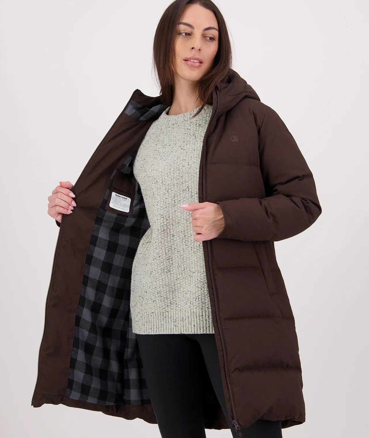 Women's Nimbus Longline Down Coat - Image 3