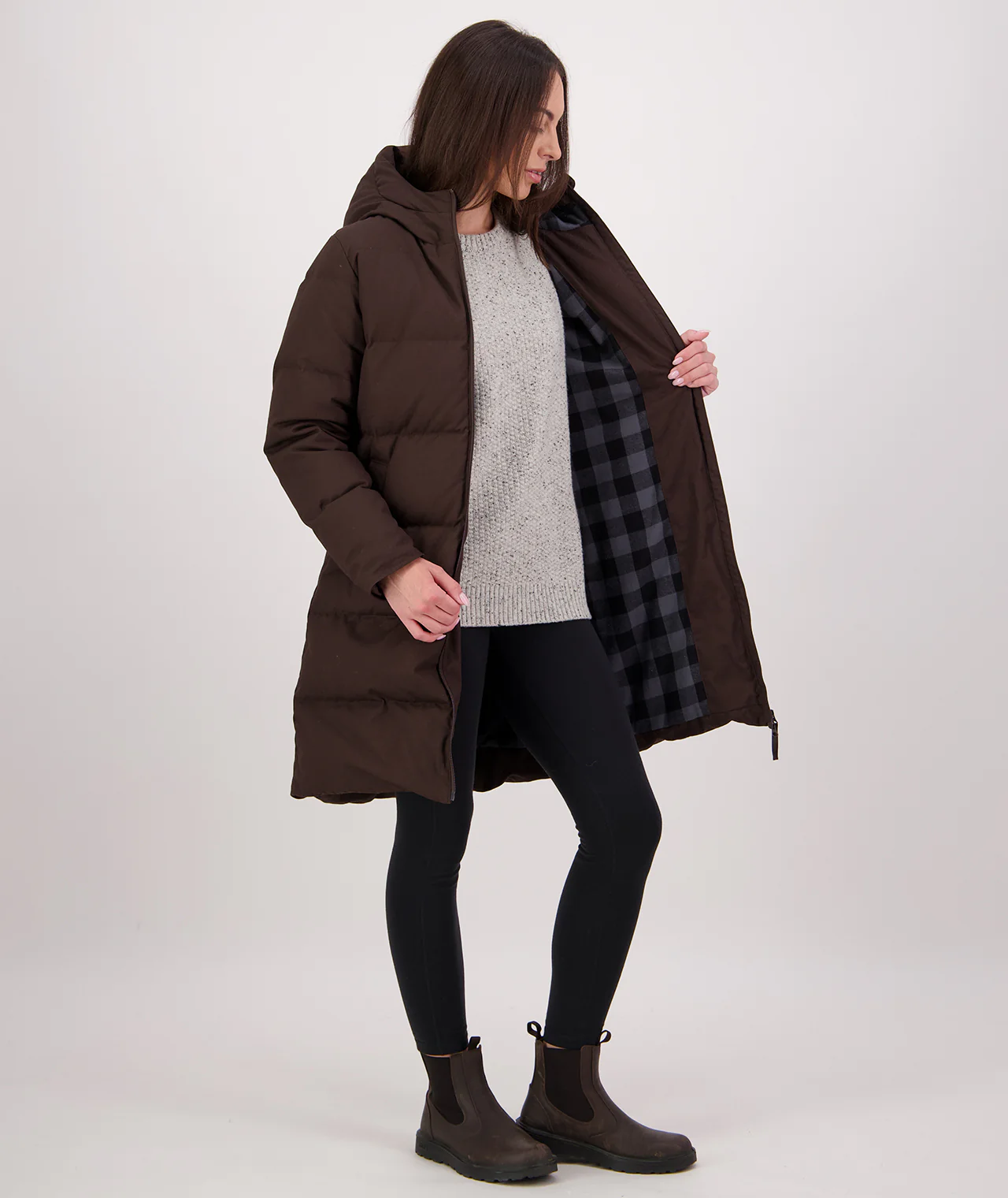 Women's Nimbus Longline Down Coat - Image 9